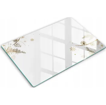 Obraz Tvrzené sklo do kuchyně s grafikou XXL 80x52 cm - Zimní dekorace