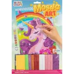 Mozaika A4 podle čísel - Jednorožec