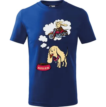 Chlapecké tričko Dětské tričko s potiskem Psí sen Velikost: 110 /4 roky, Barva trička: Královsky modrá