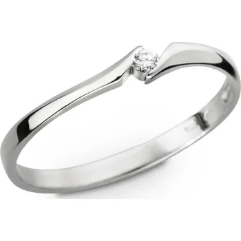 Prsten Prsten z bílého zlata se zirkonem 299.90 Velikost: 53