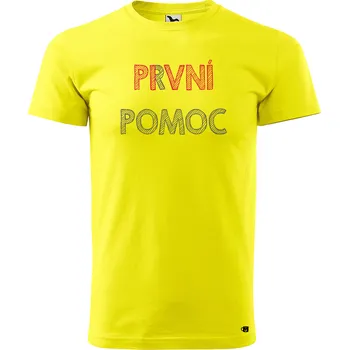 Pánské tričko Pánské tričko s potiskem Pivní pomoc Velikost: L, Barva trička: Tmavě šedý melír