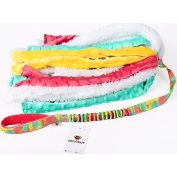 Hračka pro psa Dog's Craft Octo Fur - Střapec velký Barva: žluto-růžovo-tyrkysový střapec