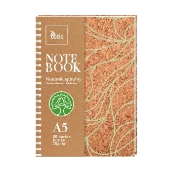 Sešit A5 s mřížkou Tetis, 80 listů