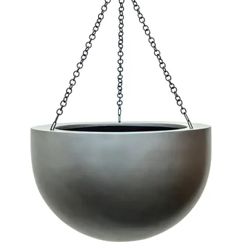 Květináč Baq Gradient Hanging Bowl Matt Grey Ø 33 cm / V 21 cm