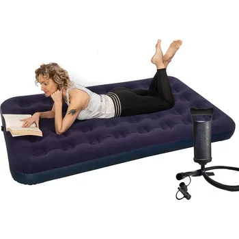 Matrace 27269 SAMETOVÁ NAFUKOVACÍ MATRACE PRO 2 OSOBY S RUČNÍ PUMPAČKOU 1004082