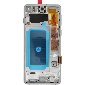 FixCell LCD displej SAMSUNG S10 G973 s rámečkem bílý (refub)
