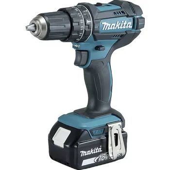 Makita DHP482RFX9 aku příklepový šroubovák, 2cestný, vč. 2x aku, kufřík, vč. příslušenství, vč. nabíječky, DHP482RFX9