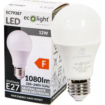 Žárovka LED žárovka E27 12W (ekvivalent 90W) 1080Lm denní bílá NW CLASSIC