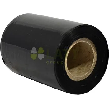 Obalový materiál Ruční strečová fólie 100mm, průtažnost: 150% 20my 0.3Kg - Černá ( granát )
