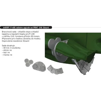Plastikový model Eduard 1/48 P-40E radiators upgrade set PRINT (EDUARD)