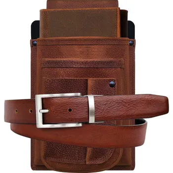 Peněženka Kožená kasírka kapsa chytrý číšník + opasek. Pouzdro na kasírtašku Tablet EET Smartphone