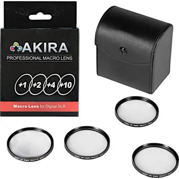 Akira 55mm makro čočky (makropředsádky) sada