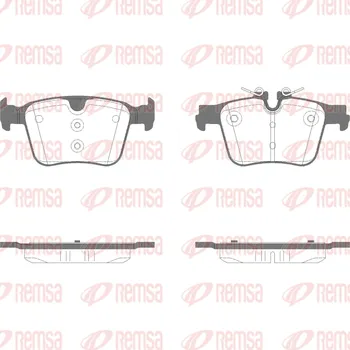 Brzdová destička Sada brzdových destiček, kotoučová brzda REMSA 1516.05
