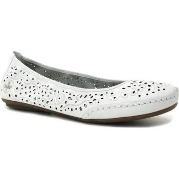 Dámské baleríny RIEKER 41460-80 white, dámské baleriny vel.39