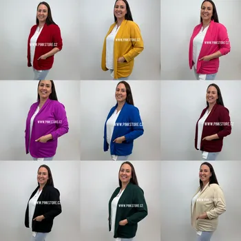 Dámské sako Sako KIKI - PLUS SIZE Barva: Tmavě modrá