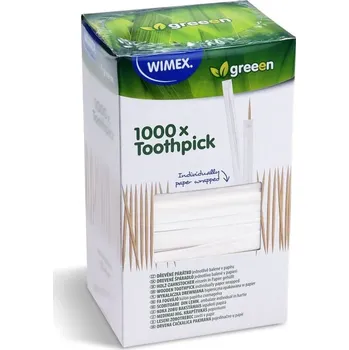 Párátko a napichovátko WIMEX Dřevěná párátka hygienicky balená v papíru 6,5 cm 1000 ks