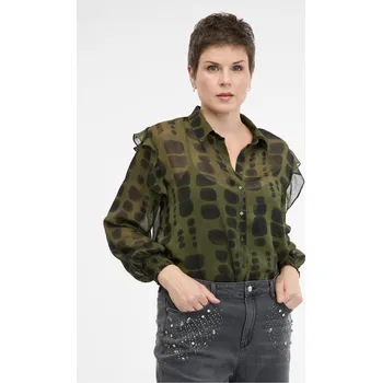 Dámská halenka Zelená dámská halenka s límečkem ORSAY - Dámské Orsay kaki 3281021