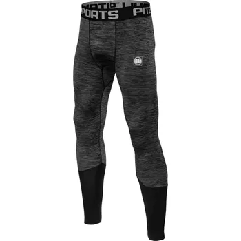 Dámské oblečení PitBull West Coast Kompresní legíny Performance Pro plus Small Logo - šedé XL