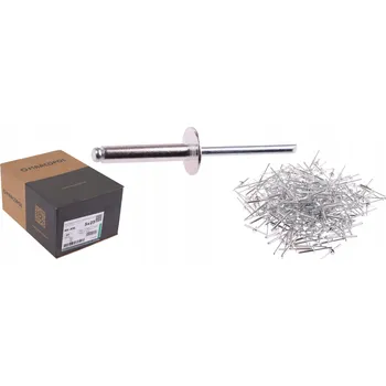 Nýt TRHACÍ NÝTY HLINÍKOVÉ S VELKOU HLAVOU 5 x 25 mm 250 KUSŮ ROZŠÍŘENÉ