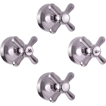 RAV Slezák Morava Retro Podomítková sprchová baterie s přepínačem, zlato, MK186KZ