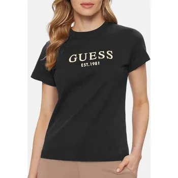 Dámské tričko Dámské černé triko Guess - Velikost XL, Barva Černá 55864 V4GI01
