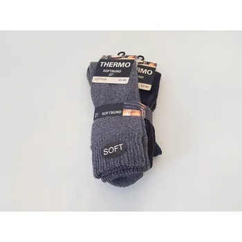 Pánské oblečení Ponožka THERMO 2 páry šedé a černé TREKING