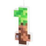 PartyPal Minecraft dortová svíčka 1