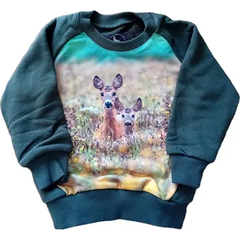 Mikina s potiskem WADERA 116/122 Wadera vzor mikiny: Dva srnci