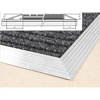 Rohožka Náběhový AL rám pro rohož OPENWELL 109x69 cm