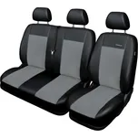 Autopotahy Renault Master, 3 místný, od r. 1997-2010, Eco kůže + alcantara šedé