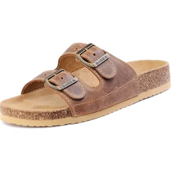 Pánské pantofle Barea 006053 tmavě hnědé 48