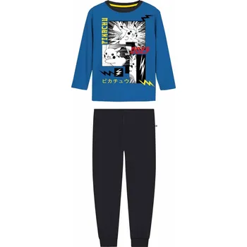 Chlapecké pyžamo Dětské pyžamo - modrá/černá | Pokémon Barva: Modrá/Černá, Velikost: 122/128