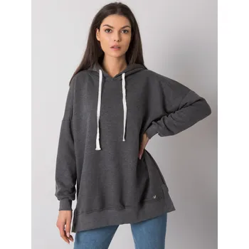 Dámská mikina Tmavě šedá dámská mikina s kapucí RV-BL-7190.38X-dark gray Velikost: L/XL