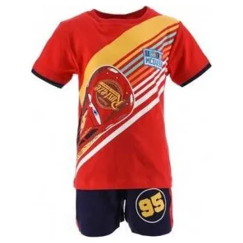 Sun City - Chlapecký bavlněný letní set / souprava Auta - Cars - blesk McQueen / 100% bavlna 128