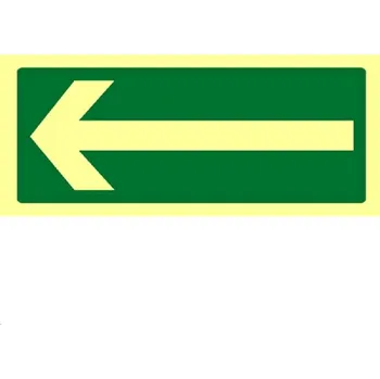 B.t.samolepka.fotoluminiscenční. 21x9 Označení směru