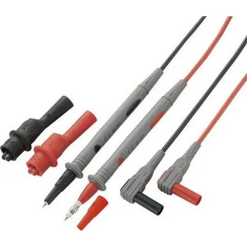 Sada bezpečnostních měřicích kabelů a hrotů VOLTCRAFT MS-2 10A krokodýlky 1,2m 3087923 108491