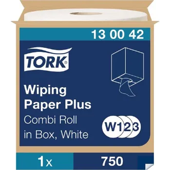 Utěrka TORK Advanced Wiper 2 vrstvy utěrka Role s vnitřním odvíjením W1/W2/W3 130042 256 mm x 256 mm bílá