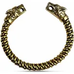 Drakkaria - splétárna VLK FENRIR, pletený mosazný náramek