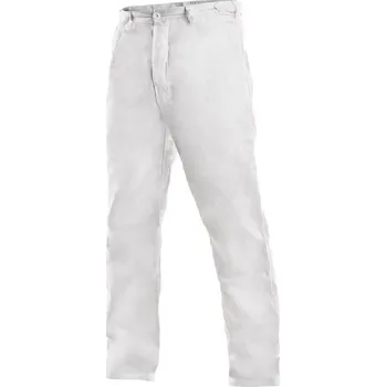 Kalhoty ARTUR pánské do pasu v zadní části poutka s knoflíky na stáhnutí bílé 48 bílé