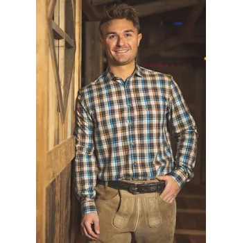 Pánská košile Orbis Trachten pánská košile barevné kárko košile: 41/42