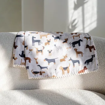 Dětská deka Lily is sailing Deka Mušelín - Pejsci