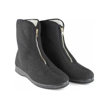 Dámská zdravotní obuv Důchodky na zip s kožíškem - TOGA Barva: černá, Velikost: 37