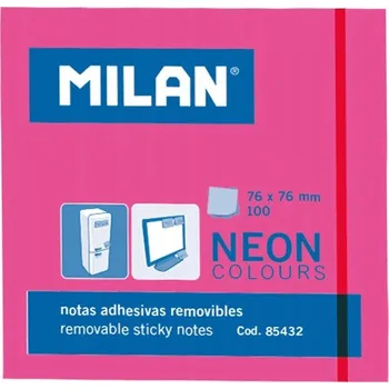 Samolepící bloček Samolepicí bločky Milan pro organizaci, malé samolepicí kartičky, 100 listů