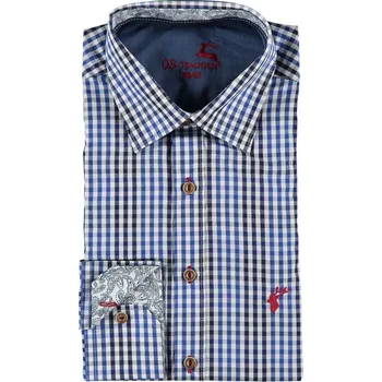 Pánská košile Orbis Trachten SLIM košile pánská se vzorem vel. 45/46