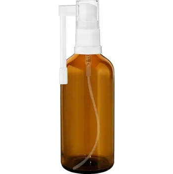 Láhev HNĚDÁ SKLENĚNÁ LAHVIČKA 100ML S ROZPRAŠOVAČEM DO HRDLA
