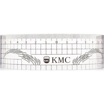 Měřítko/pravítko pro symetrii obočí (KMC) opakovaně použitelné, černé