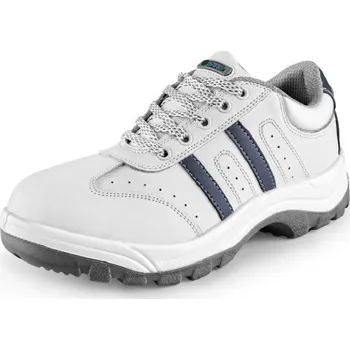 Pracovní obuv Obuv LARCH celokožená perforovaná polobotka 37 bílá