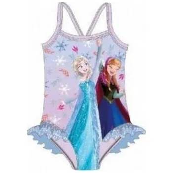 Dívčí plavky DIFUZED - Dívčí jednodílné plavky Ledové království Frozen - fialové 122 - 128