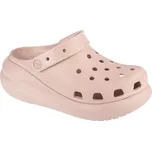 Světle růžové nazouváky na platformě Crocs Classic Crush Clog 207521-6UR Velikost: 39