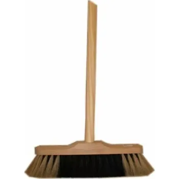 Smeták podlahový dřevěný nelakovaný 5141/231 žíně 100% s holí